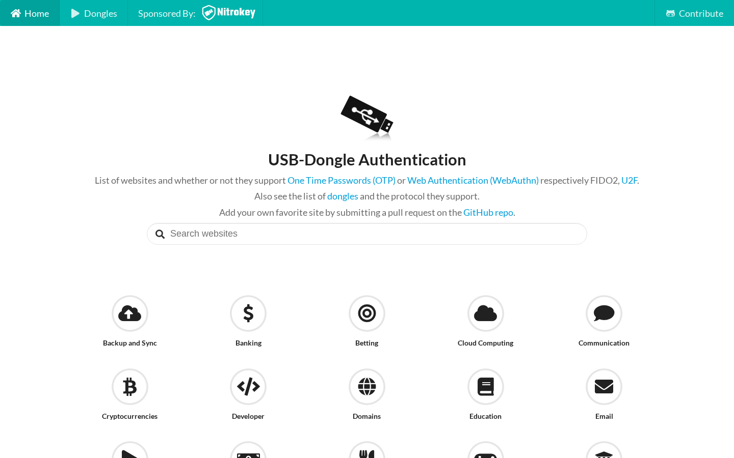 DongleAuth: services that support hardware security keys